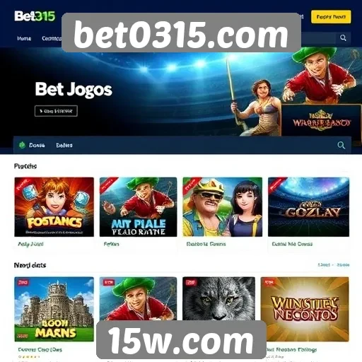 Variedade de jogos disponíveis em bet0315.com